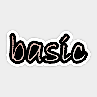 Basic (handwriting) Sticker